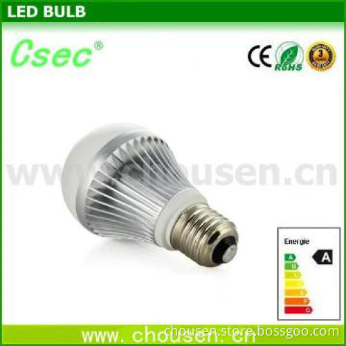 6W High-power LED Bulb with 550lm Luminous Flux, E27 Base CE,ROHS
